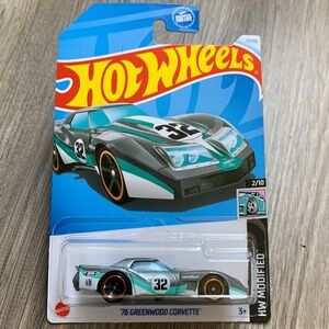 Hot Wheels 76 Greenwood Corvette Chevrolet 1976 Chevy Toy Car Hotwheels 2024 New